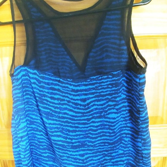 Dynamite Zebra Print Mesh Top - Picture 3 of 3